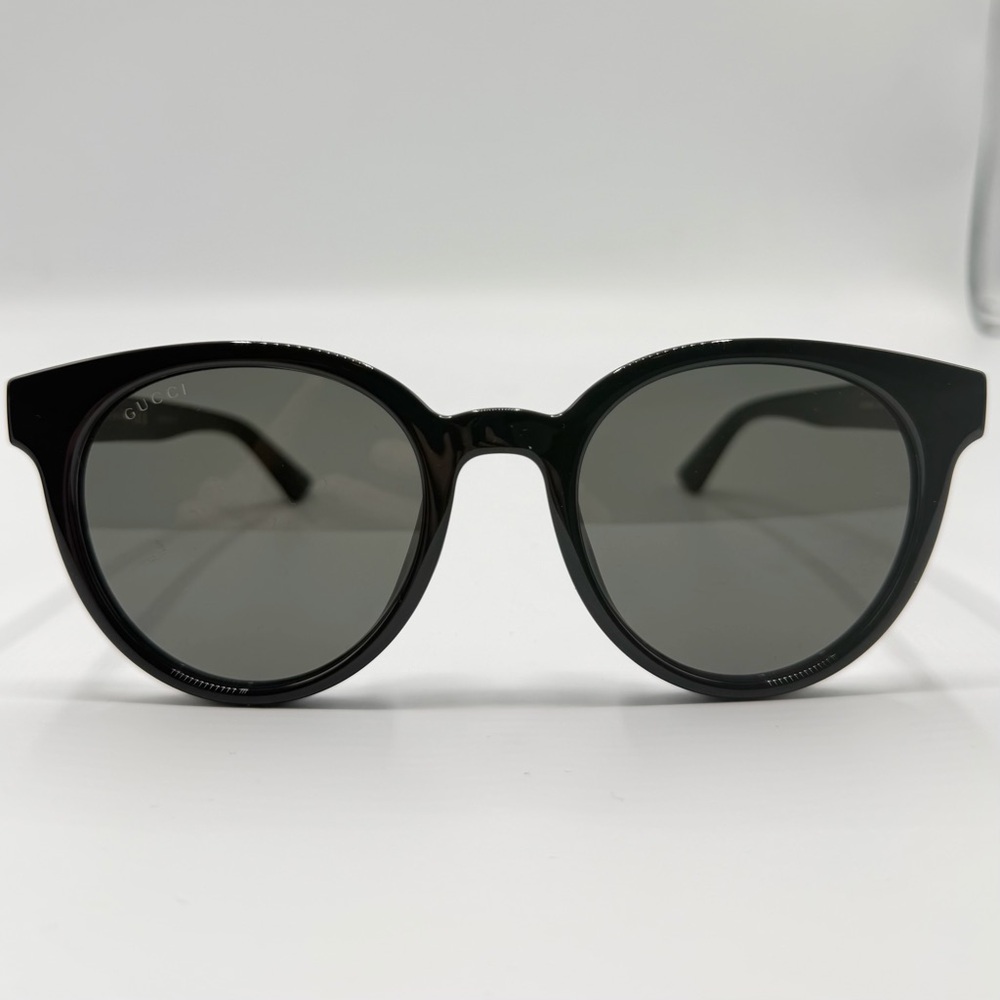 NEW Gucci GG0638SK 53 mm Black Grey Gradient Retro Round Acetate Sunglasses